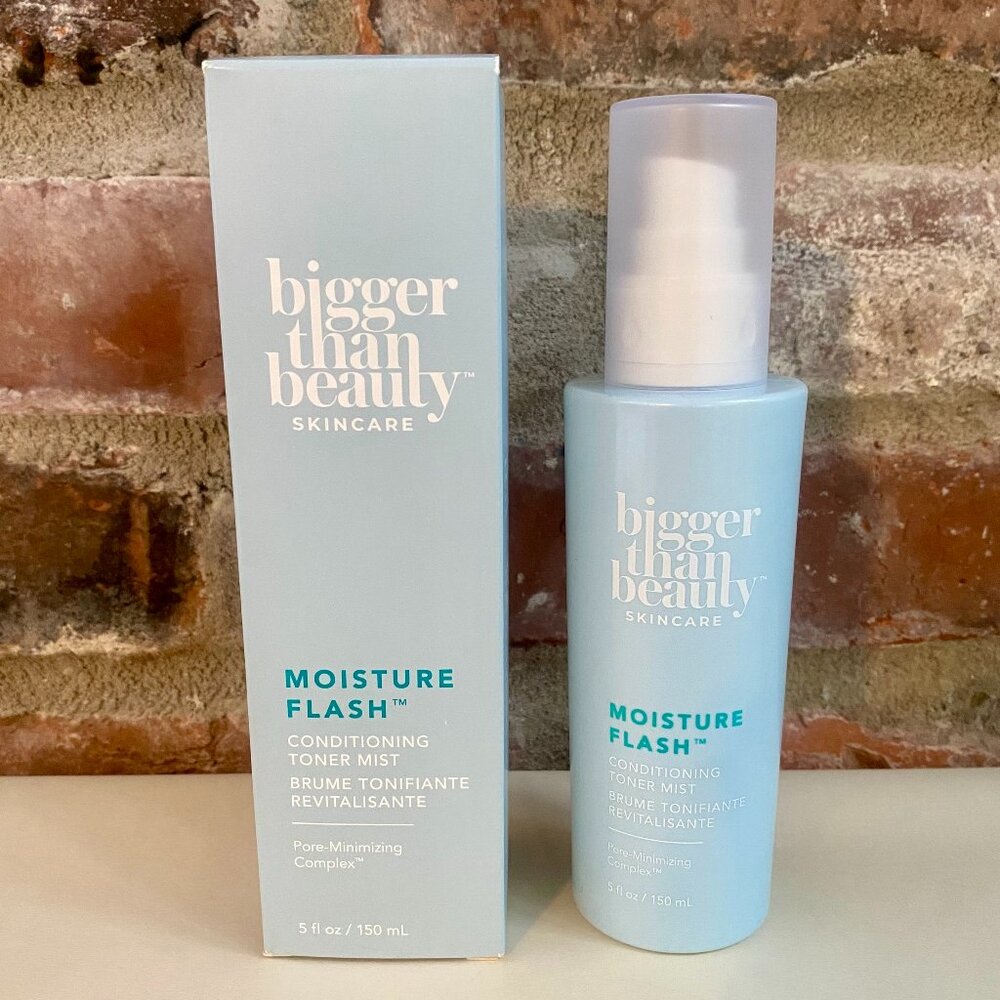 Bigger Than Beauty Skincare Moisture Flash Conditioning Toner Mist, New, 5 fl oz